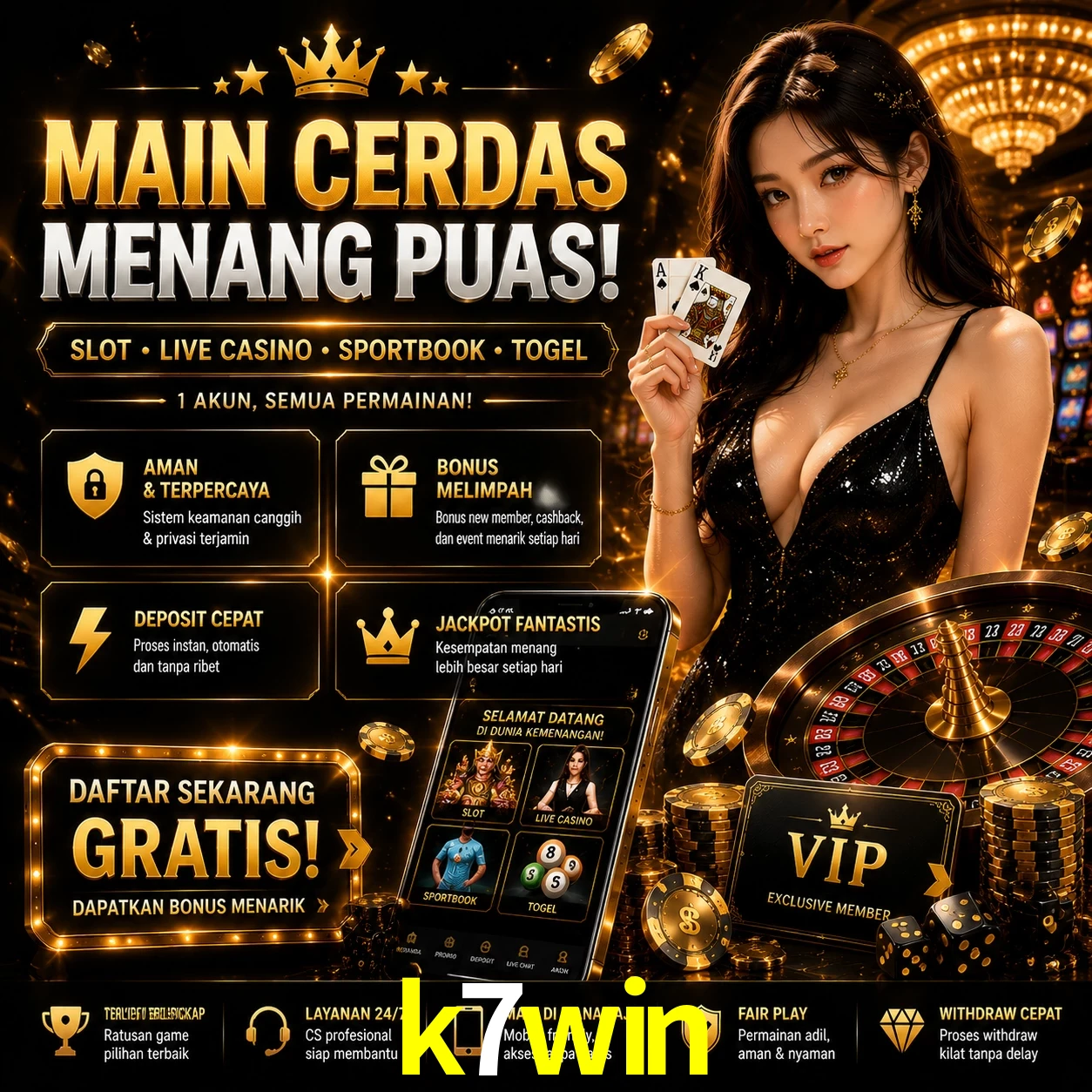 Slots no app k7win mobile